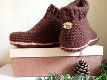 Gehäkelte Schuhe. Häkelanleitung