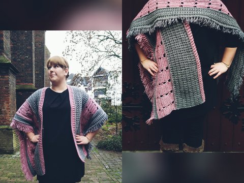 Überwurf/Poncho Winterelfe für alle Größen