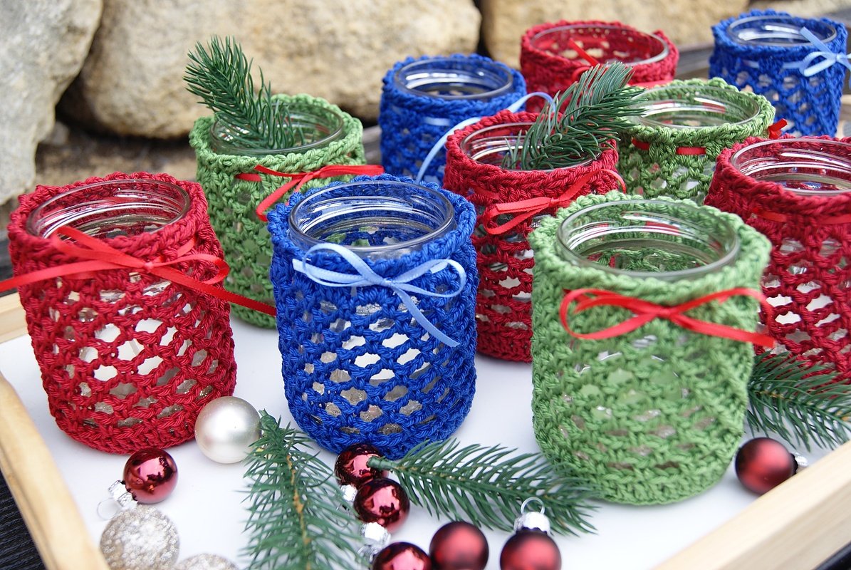 Windlichter gehäkelt (für alle Größen) - Bild 6