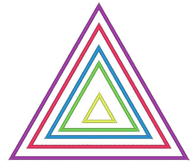 Dreieck Rahmen Stickdatei in 13 Größen - Bild 2