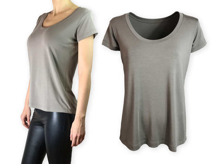 Basic Shirt Rundhalsausschnitt "Tabata-01" - Nähanleitung + Schnittmuster