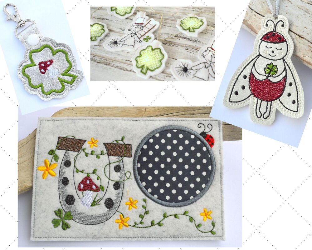 Stickdatei SET Glücksbringer