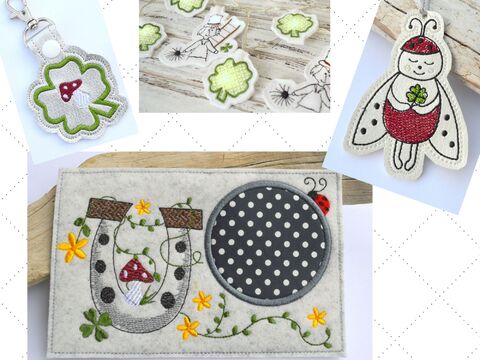 Stickdatei SET Glücksbringer