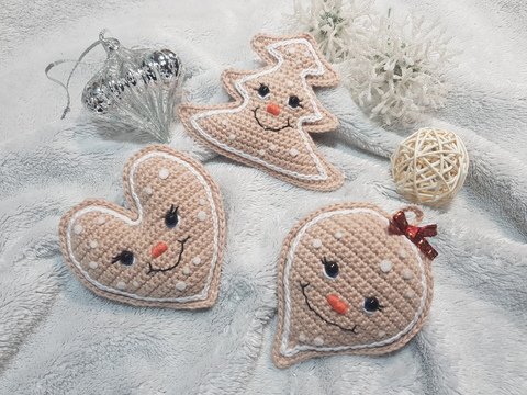 Lebkuchen - Trio - Häkelanleitung