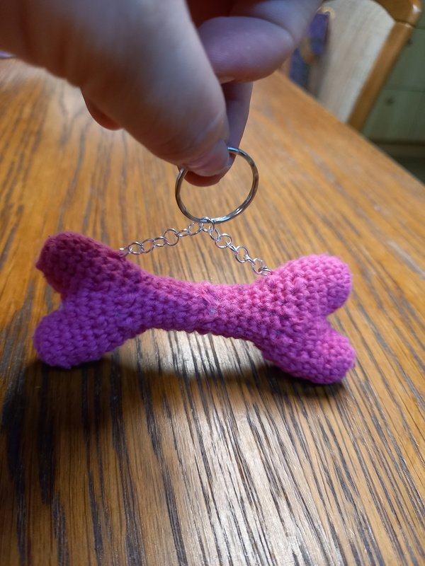 Anleitung Hundeknochen/Schlüsselanhänger häkeln - Bild 2