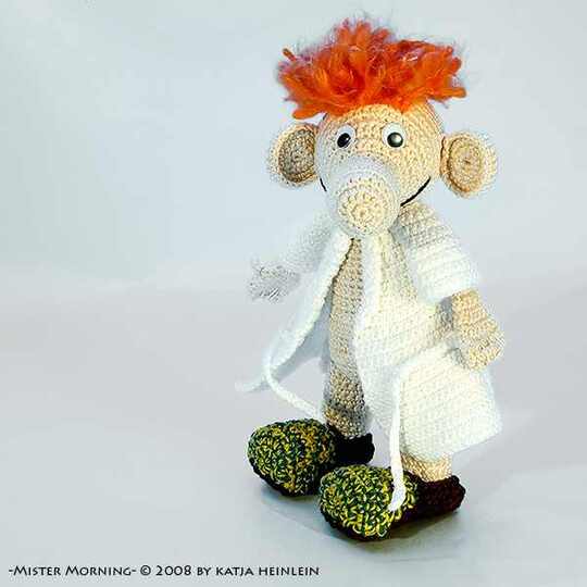 crochet pattern Mister Morning amigurumi tutorial grumpy in the morning