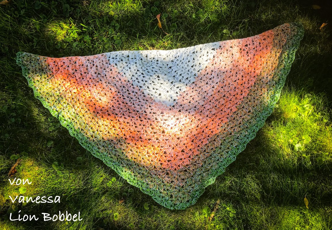 Anleitung: Dreieckstuch "Flower flair"