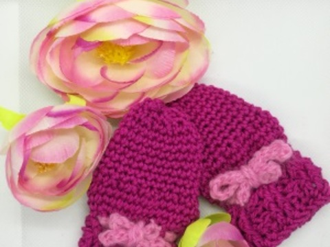 Anleitung Süße Babyfäustlinge häkeln