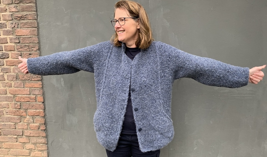 Strickanleitung Cardigan Amanda Damen Strickjacke