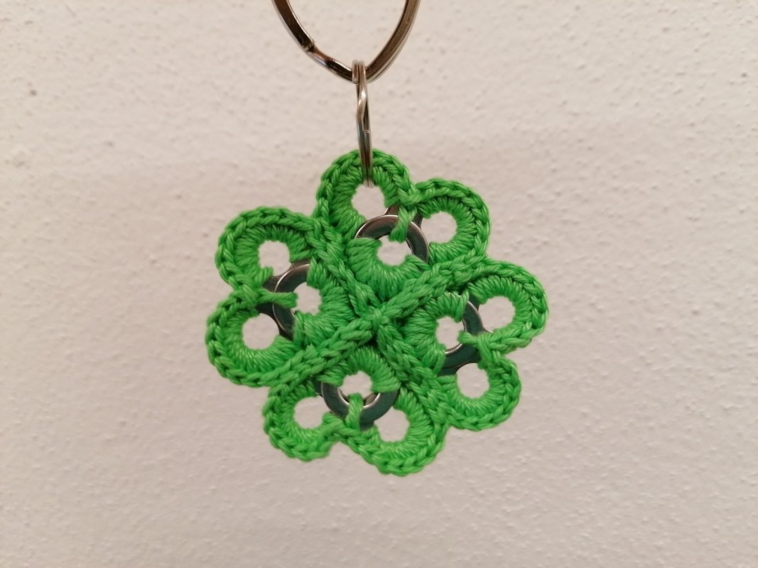 Anleitung Glücksklee - "Metall trifft Wolle"