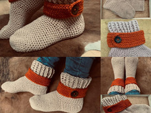 Anleitung Die Puffis tolle Socken/Pantoffeln 39-41