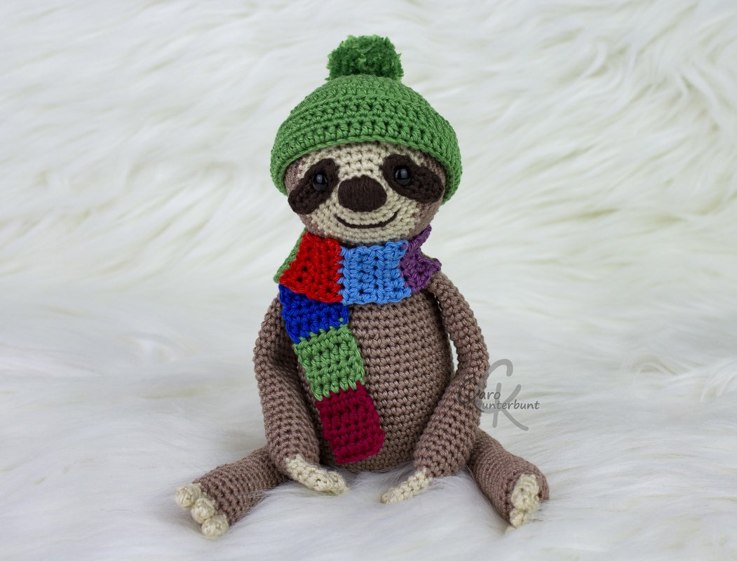 Faultier Fred - Häkelanleitung von CaroKunterbunt