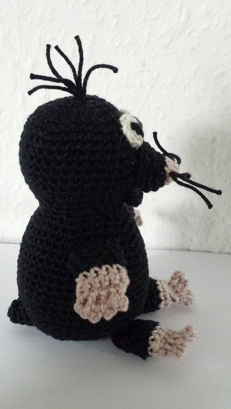 Häkelanleitung: Kleiner Maulwurf "Krümel"