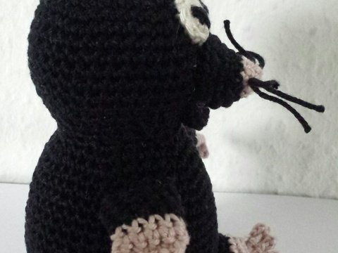 Häkelanleitung: Kleiner Maulwurf "Krümel"