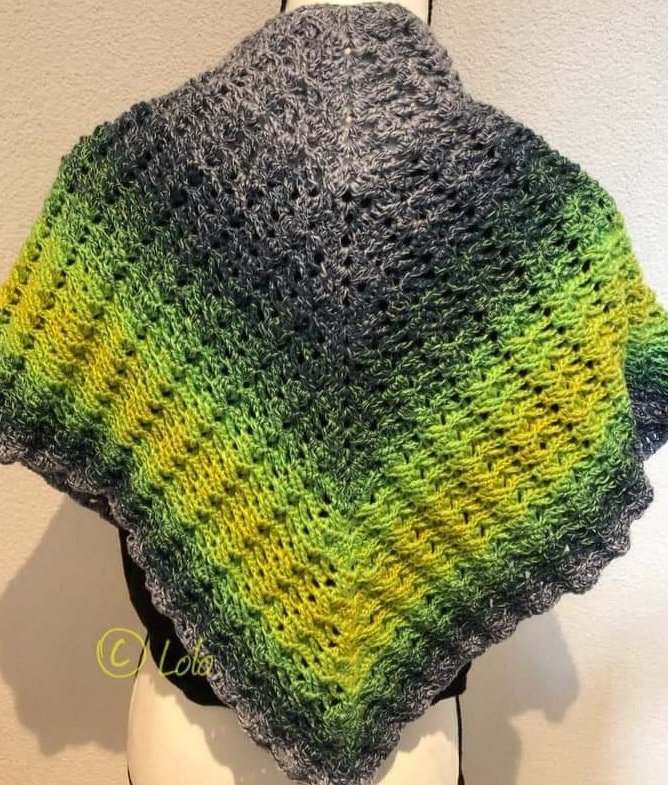 Anleitung Dreieckstuch Crosses both Sides - Bild 2