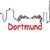 Skyline Dortmund 13x18 Stickdatei