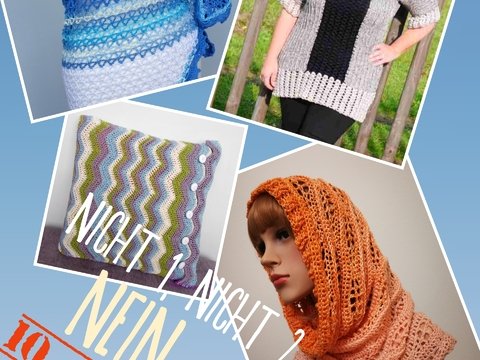 Häkelanleitung Stay home and chrochet Set