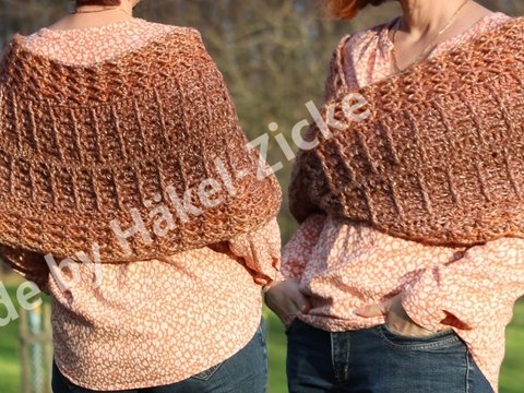 Anleitung Kuscheliger Möbius-Loop Mustermix, beliebige Größe