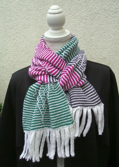 Strickanleitung Schal "Schlittenfahrt"