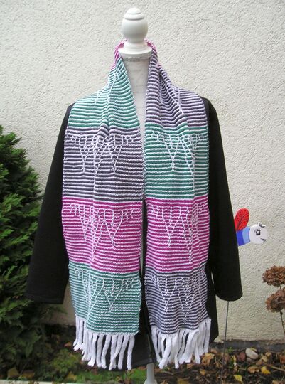 Strickanleitung Schal "Schlittenfahrt"