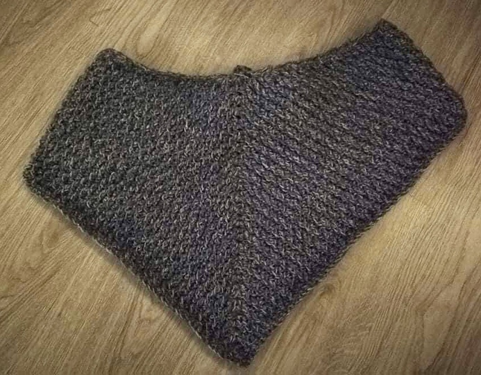 Soloanleitung flaches Dreieckstuch "Frostig"