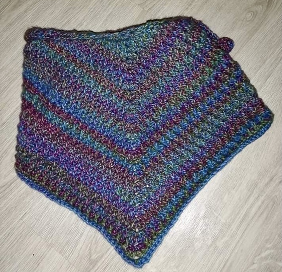 Soloanleitung flaches Dreieckstuch "Frostig"