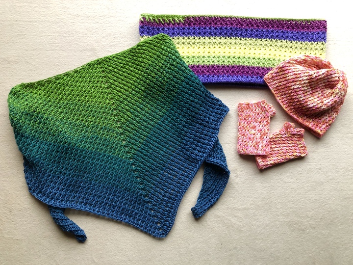 Soloanleitung flaches Dreieckstuch "Frostig"