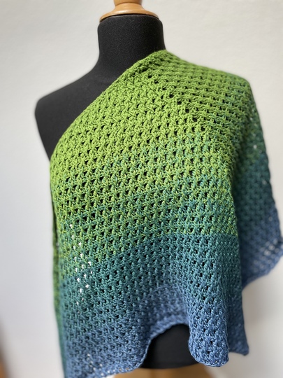 Soloanleitung flaches Dreieckstuch "Frostig"