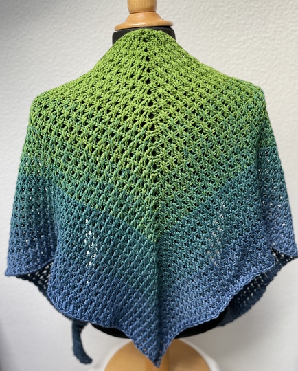 Soloanleitung flaches Dreieckstuch "Frostig"