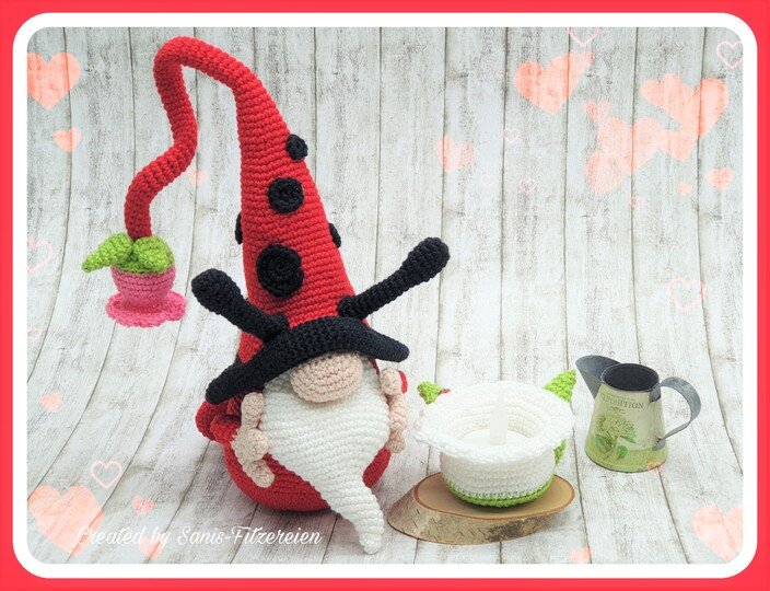 Häkelanleitung Frühlingswichtel Bienchen + Marienchen