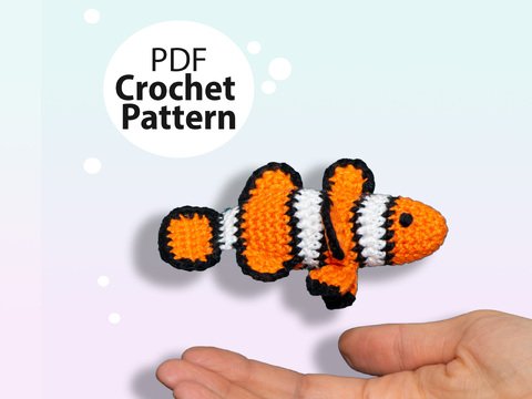 Crochet Pattern Nino the Clownfish