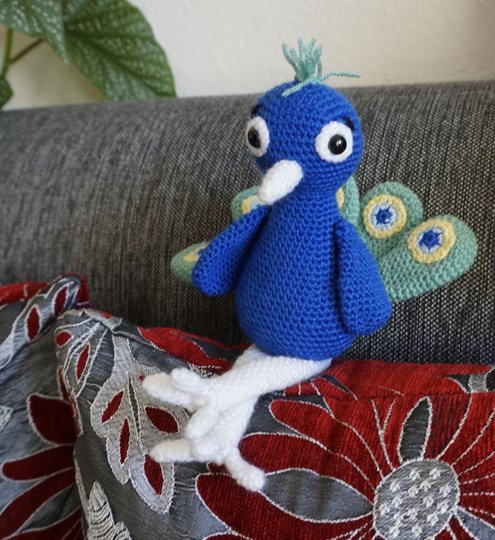 Häkelanleitung für den Pfau Phil