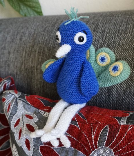 Häkelanleitung für den Pfau Phil