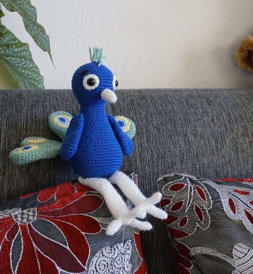 Häkelanleitung für den Pfau Phil