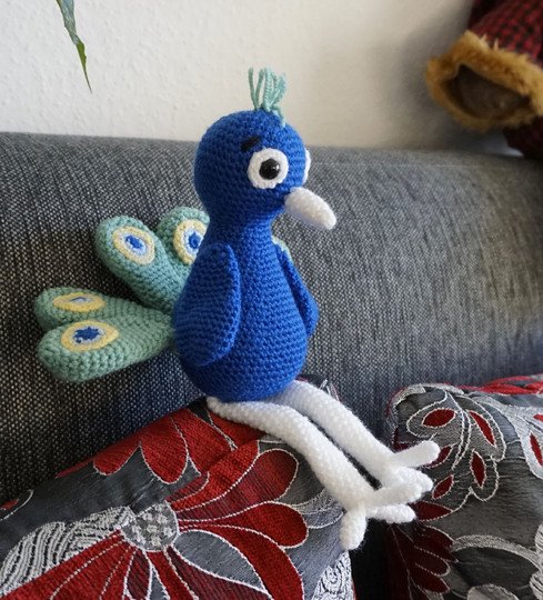 Häkelanleitung für den Pfau Phil