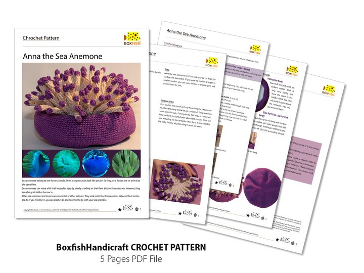 Häkelanleitung für Anna die Anemone