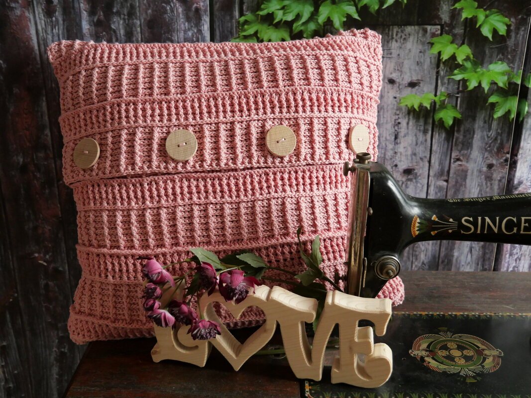 Häkelanleitung Kissenhülle "Winterzauber"