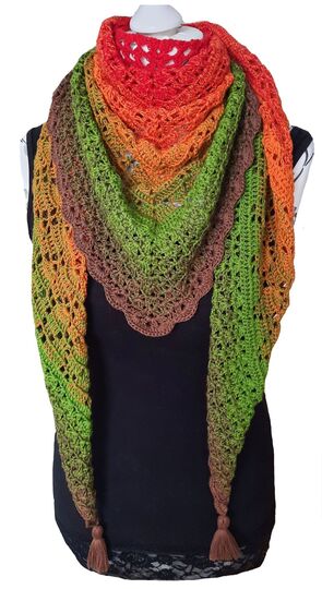 Häkelanleitung Dreieckstuch Ronja