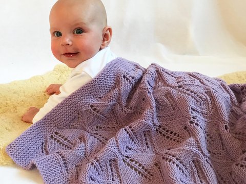 Strickanleitung Babydecke Lichtermeer (60 x 80 cm)