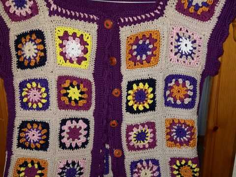 Anleitung Vintage-Weste mit Grannysquare