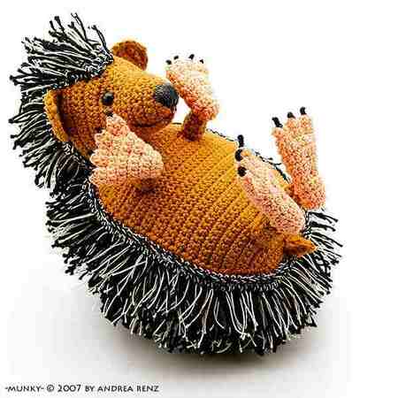 crochet pattern hedgehog Munky PDF amigurumi animal