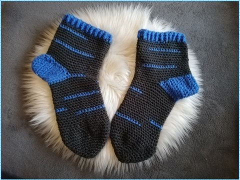 Häkelanleitung Herrensocken Gr.41-44