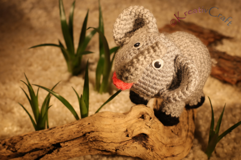 Frecher Elefant - Häkelanleitung