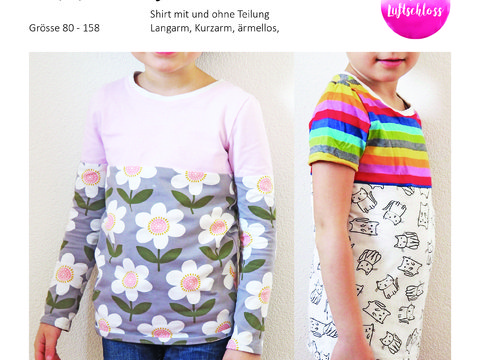 Anleitung Shirt Ginger&Fred Gr. 80-158