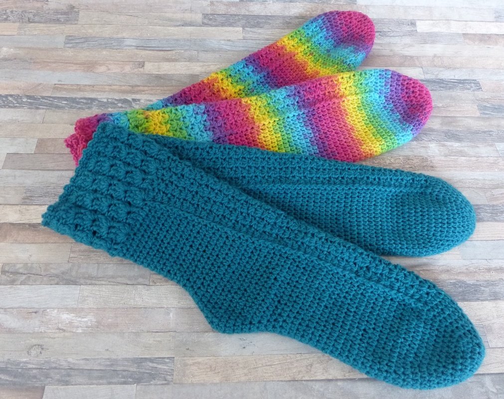 EasySoks15 Häkelanleitung für Mustersocken mit Mäusezähnchenabschluss - Bild 2