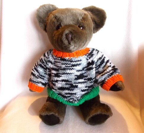 Pullover für Teddys und Puppen 45-60 cm - Strickanleitung
