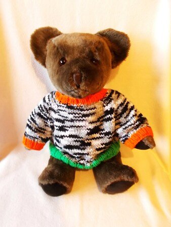 Pullover für Teddys und Puppen 45-60 cm - Strickanleitung