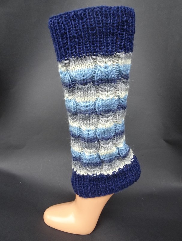 Anleitung Beinstulpen mit dekorativem Muster, Einheitsgröße