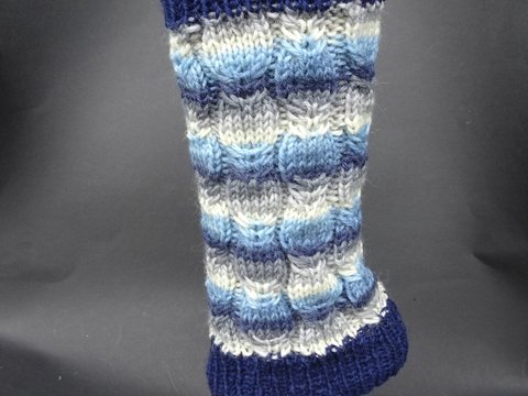 Anleitung Beinstulpen mit dekorativem Muster, Einheitsgröße
