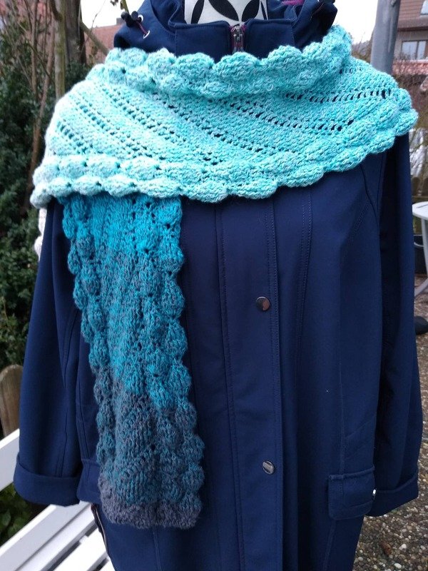 Anleitung Winterschal schräge Zeit - Bild 2